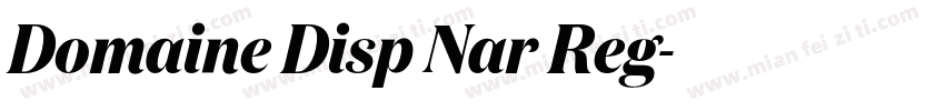 Domaine Disp Nar Reg字体转换